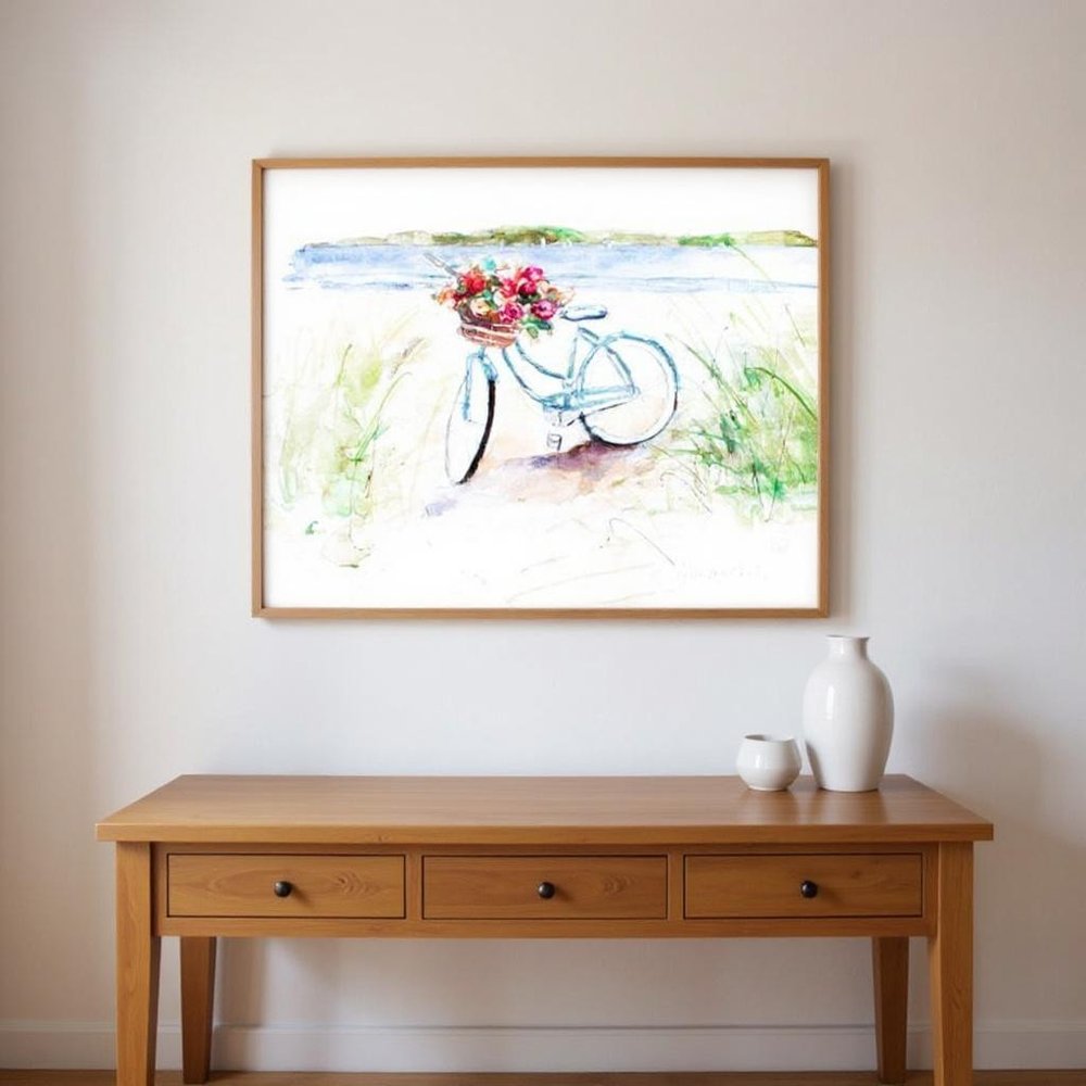 Set Of Two Summer Ride Brown Framed Wall Art HomeRoots