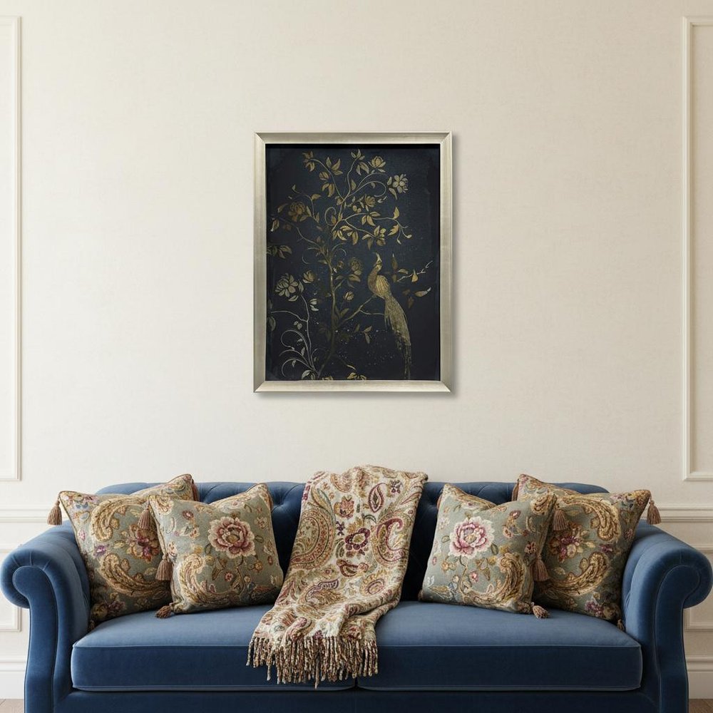 Jardine Chinois I Silver Framed Wall Art HomeRoots