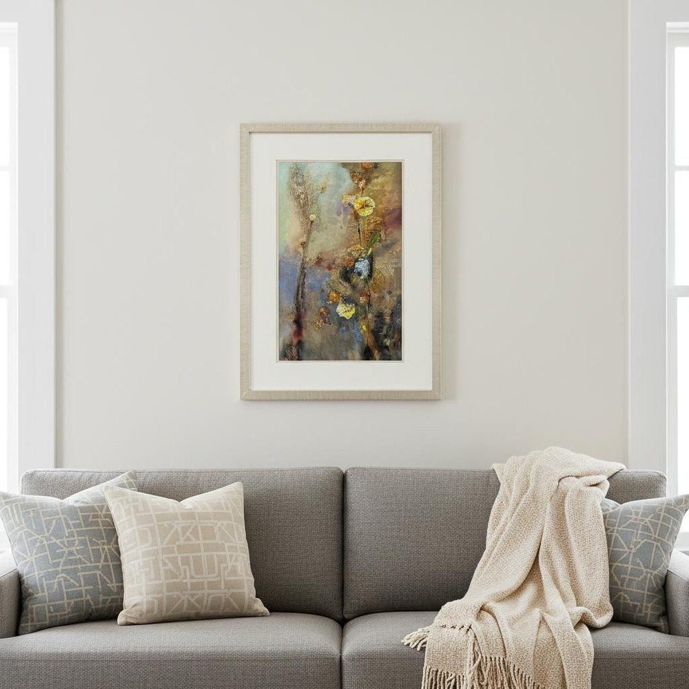 Floral Life I Gold Framed Wall Art HomeRoots