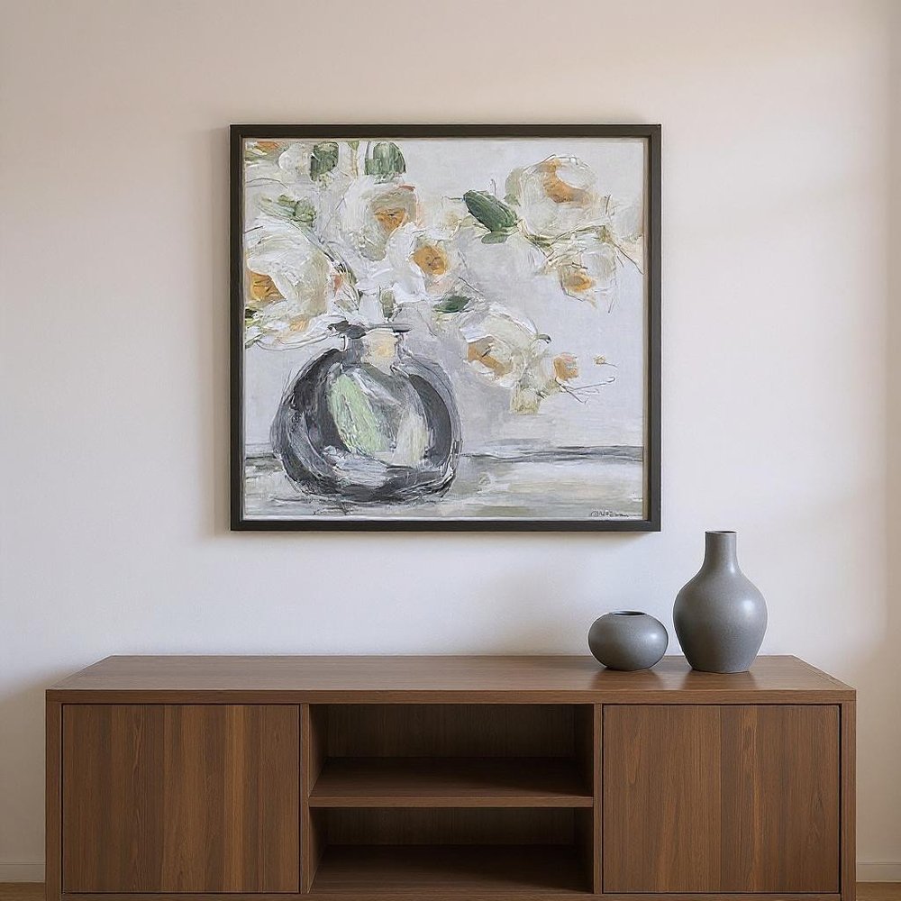 Set Of Two Rendition Rhapsody Gold Framed Wall Art