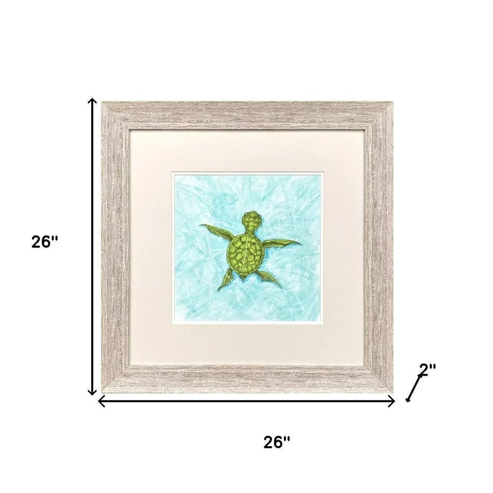 Swim Lesson I Distressed White Framed Wall Art HomeRoots