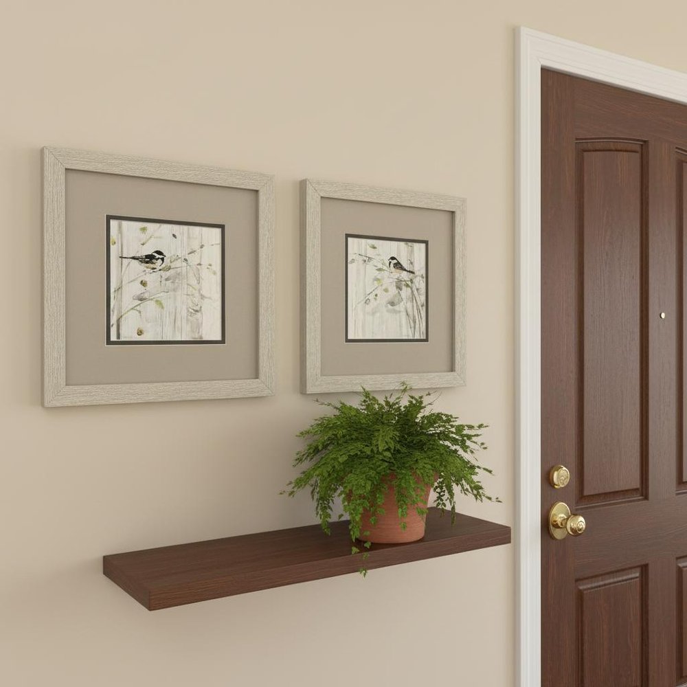 Set Of Two Heavenly Spring Distressed White Framed Wall Art HomeRoots
