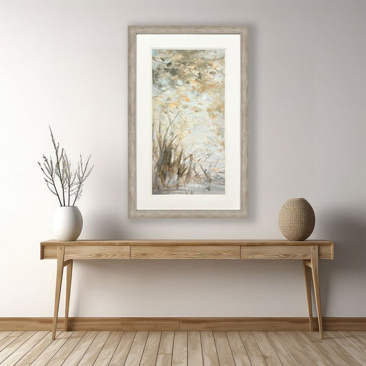 Illuminated Landscape I Distressed Silver Framed Wall Art HomeRoots