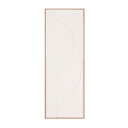 White Geo Brown Shadowbox Wall Art HomeRoots