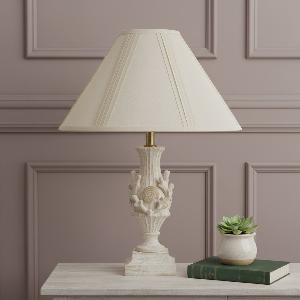 Off White Linen Pleated Empire Lamp Shade HomeRoots