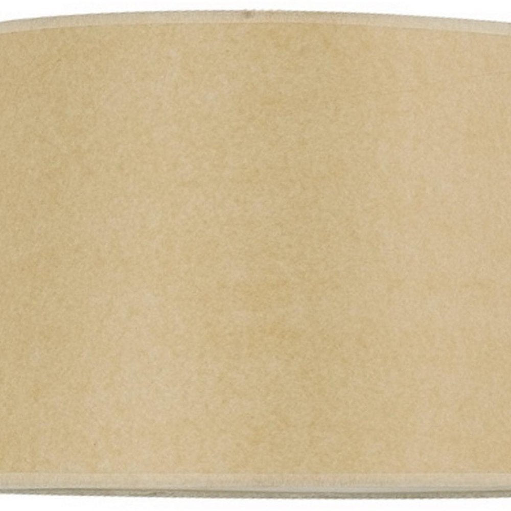Tan Paper Plain Drum Lamp Shade HomeRoots