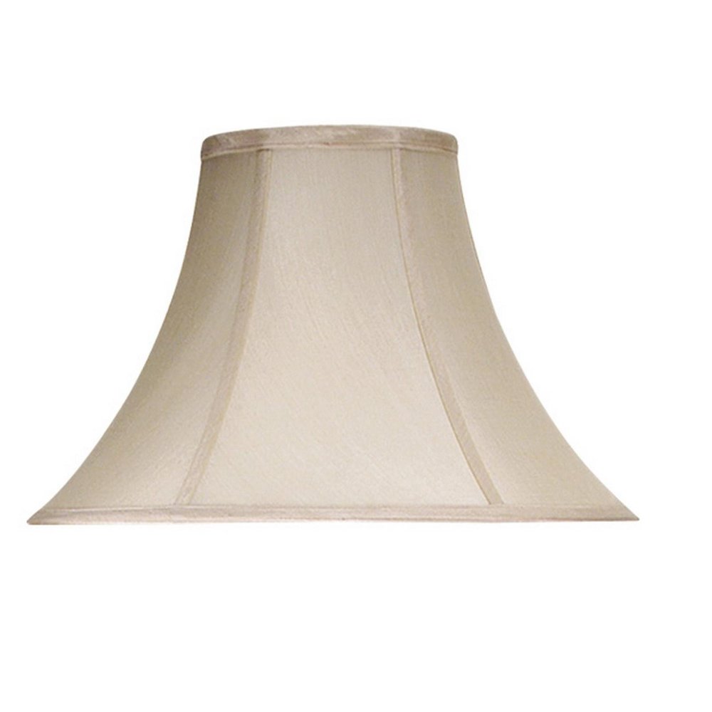 Pearl Silk Piped Bell Lamp Shade HomeRoots