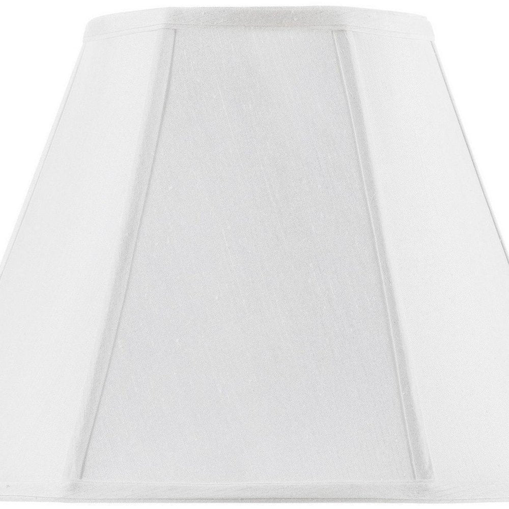 White Linen Piped Empire Lamp Shade HomeRoots