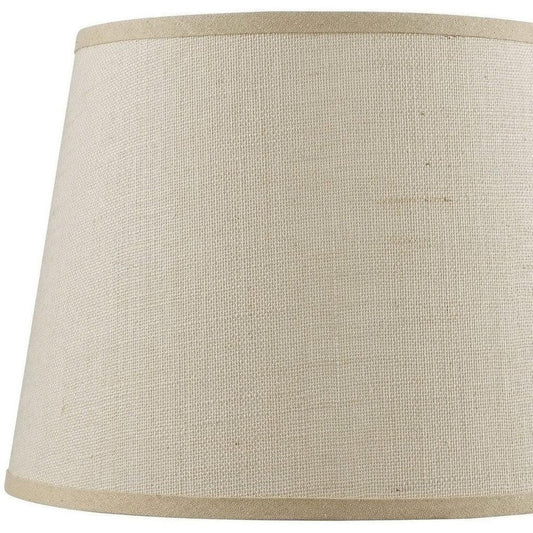 Light Brown Burlap Plain Drum Lamp Shade HomeRoots