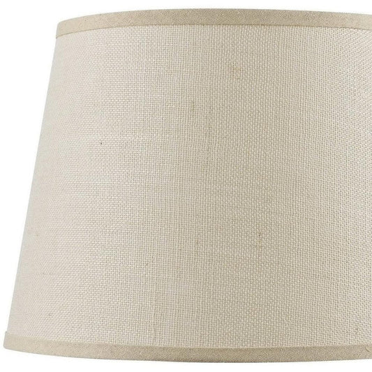 Light Brown Burlap Plain Drum Lamp Shade HomeRoots