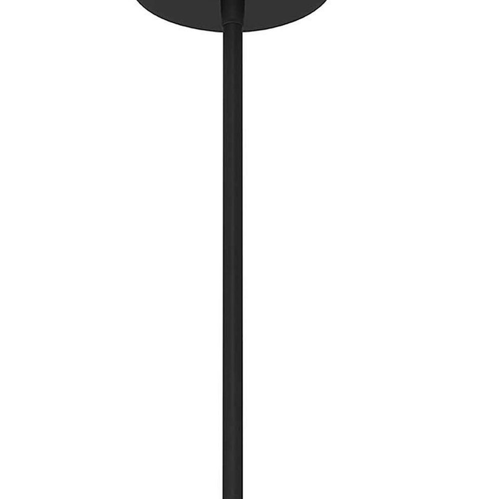 Black Frosted LED Dimmable Outdoor Hanging Light With Black Shades HomeRoots