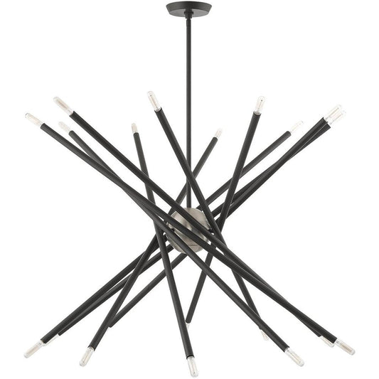 Gray Multi Light Metal Dimmable Chandelier With Shades HomeRoots