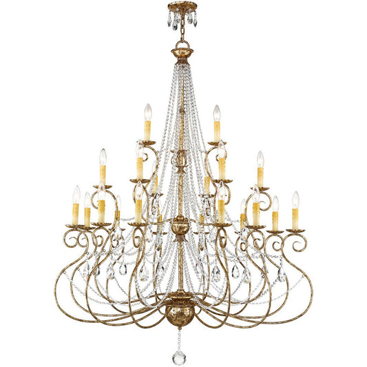 Bronze Multi Light Metal Dimmable Chandelier With Shades HomeRoots