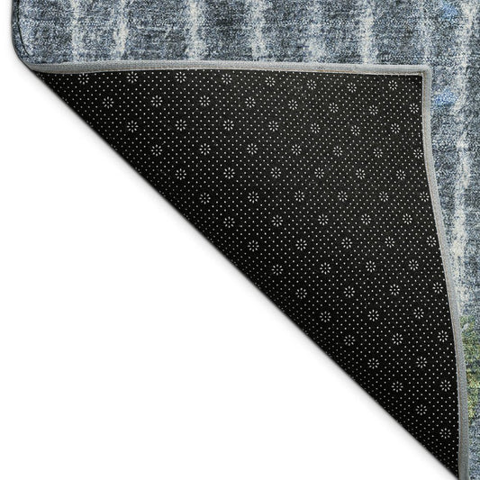 10' X 14' Blue And Green Abstract Washable Indoor Outdoor Area Rug HomeRoots