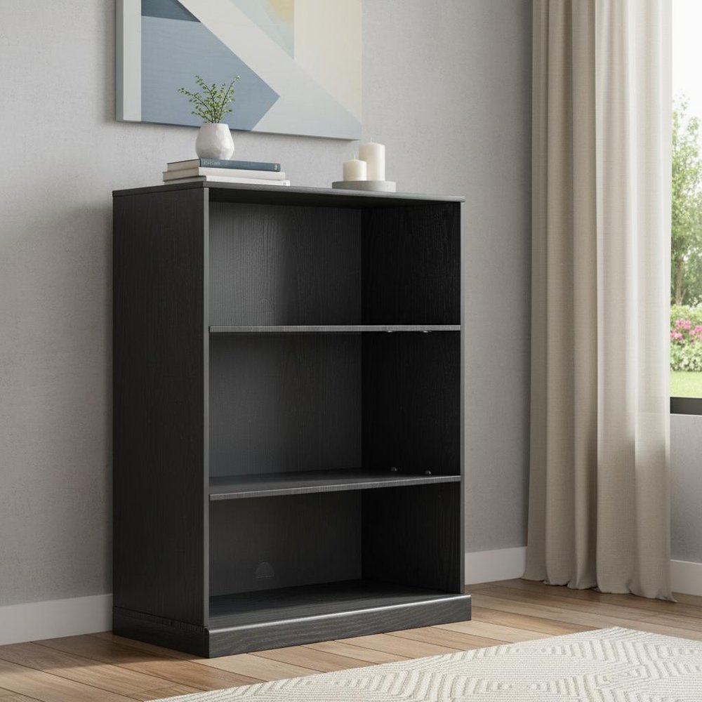 31" Black Wood Accent Cabinet HomeRoots