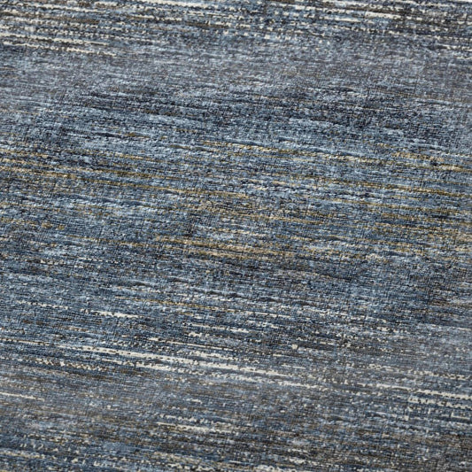 50" X 70" Blue And Gold Abstract Plush Throw Blanket