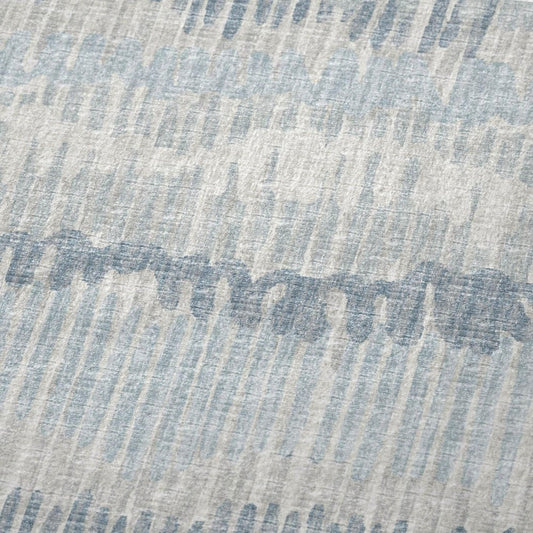 50" X 70" Blue And Beige Abstract Polyester Woven Plush Throw Blanket HomeRoots