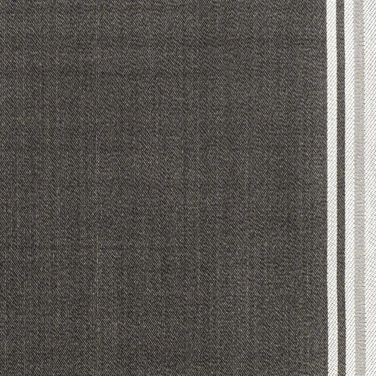5' X 8' Black And Cream Striped Indoor Outdoor Area Rug