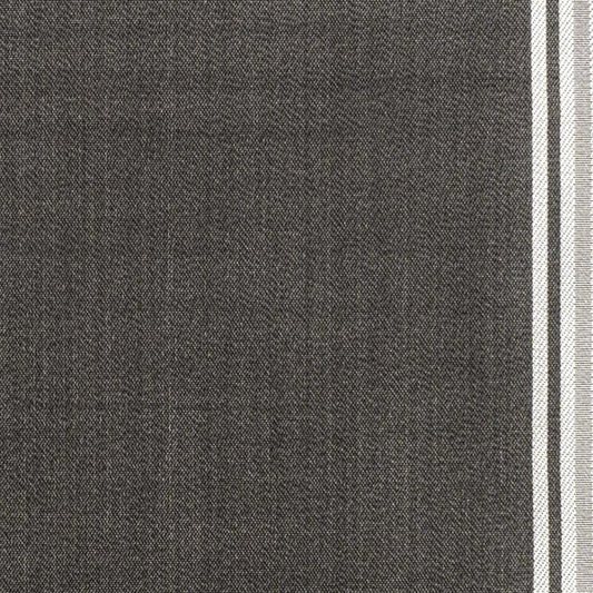 8' X 10' Black And Cream Striped Indoor Outdoor Area Rug