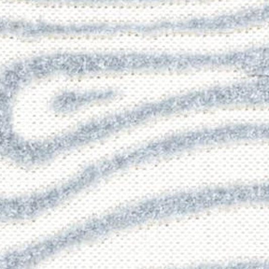 8' X 10' Light Blue And Ivory Abstract Indoor Outdoor Area Rug