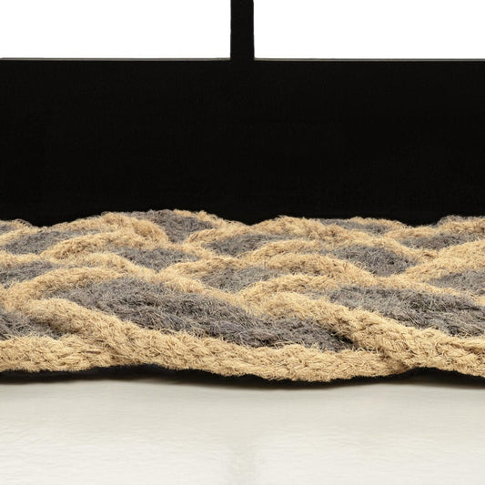 2' X 3' Gray And Light Yellow Geometric Handmade Indoor Outdoor Area Rug