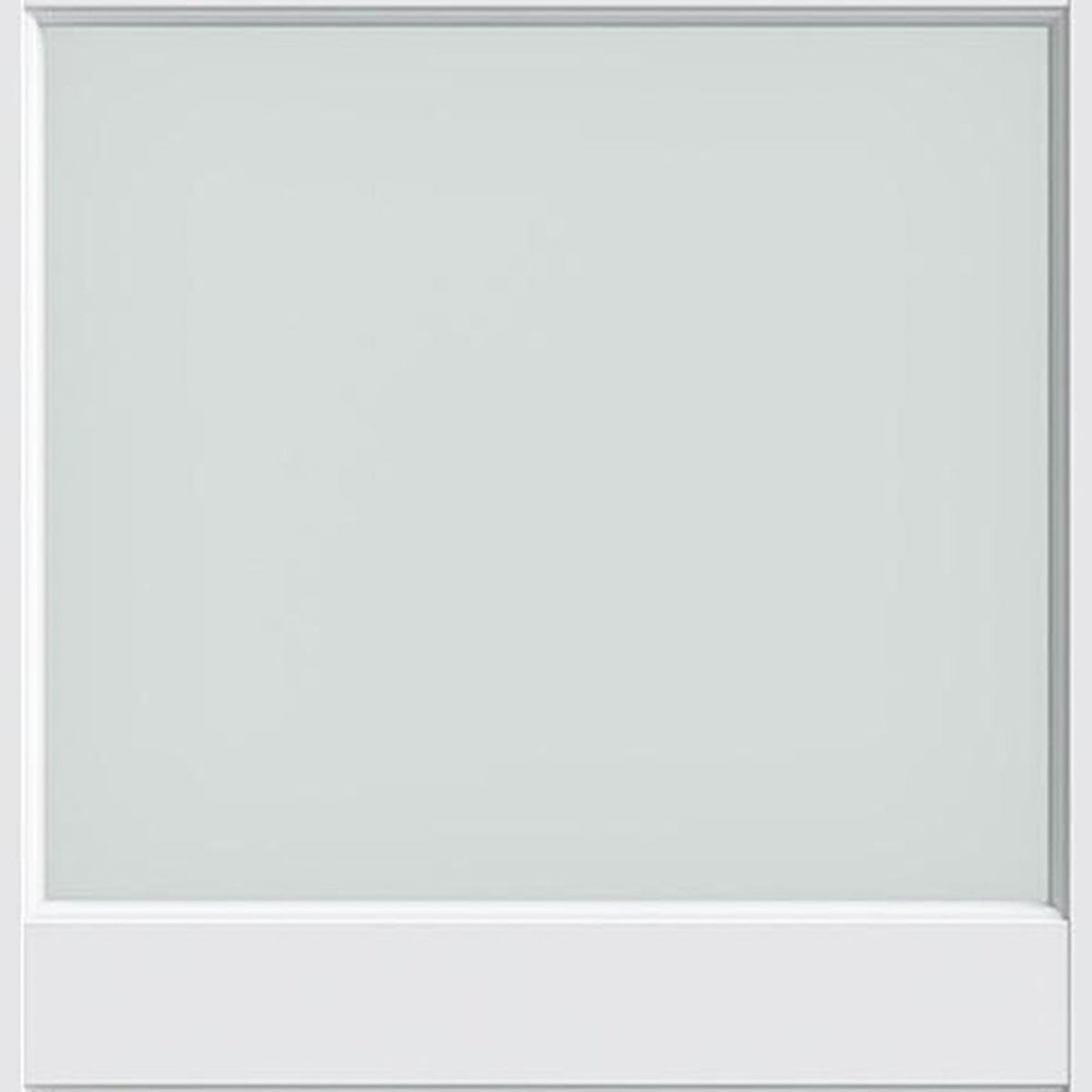 80" X 32" White Wood And Glass Slab Door HomeRoots