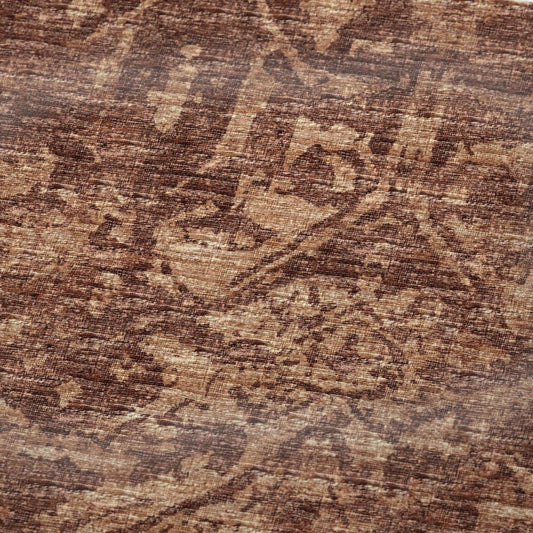 50" X 70" Burgundy And Brown Damask Polyester Woven Plush Throw Blanket HomeRoots