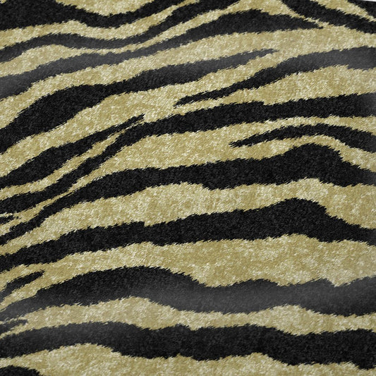 50" X 70" Beige And Black Zebra Plush Throw Blanket HomeRoots