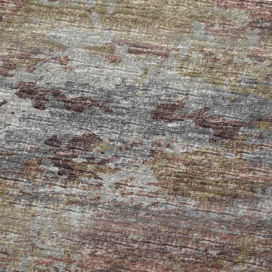 50" X 70" Mauve Copper And Silver Abstract Plush Throw Blanket HomeRoots