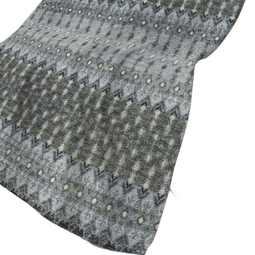 50" X 70" Gray And Charcoal Geometric Plush Throw Blanket HomeRoots