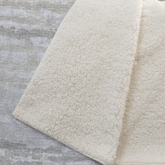 50" X 70" Ivory And Taupe Striped Microfiber Plush Throw Blanket HomeRoots