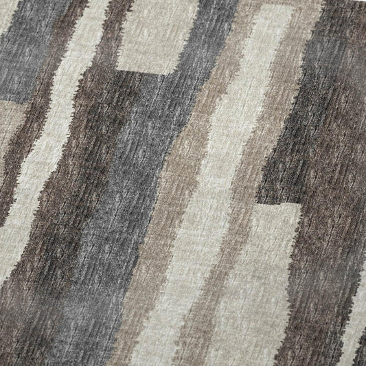 50" X 70" Chocolate And Gray Abstract Plush Throw Blanket HomeRoots