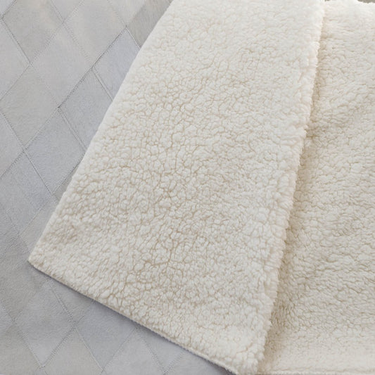 50" X 70" Ivory And Beige Geometric Microfiber Plush Throw Blanket HomeRoots