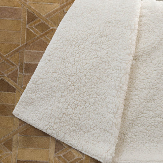 50" X 70" Brown Beige And Coffee Geometric Microfiber Plush Throw Blanket HomeRoots