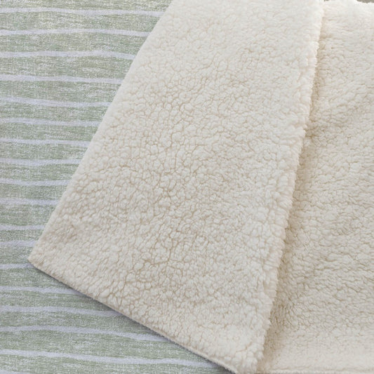 50" X 70" Mint Green And Ivory Striped Microfiber Plush Throw Blanket HomeRoots