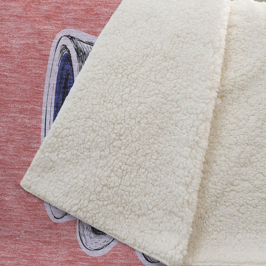 50" X 70" Blue Orange And Red Microfiber Color Block Plush Throw Blanket HomeRoots