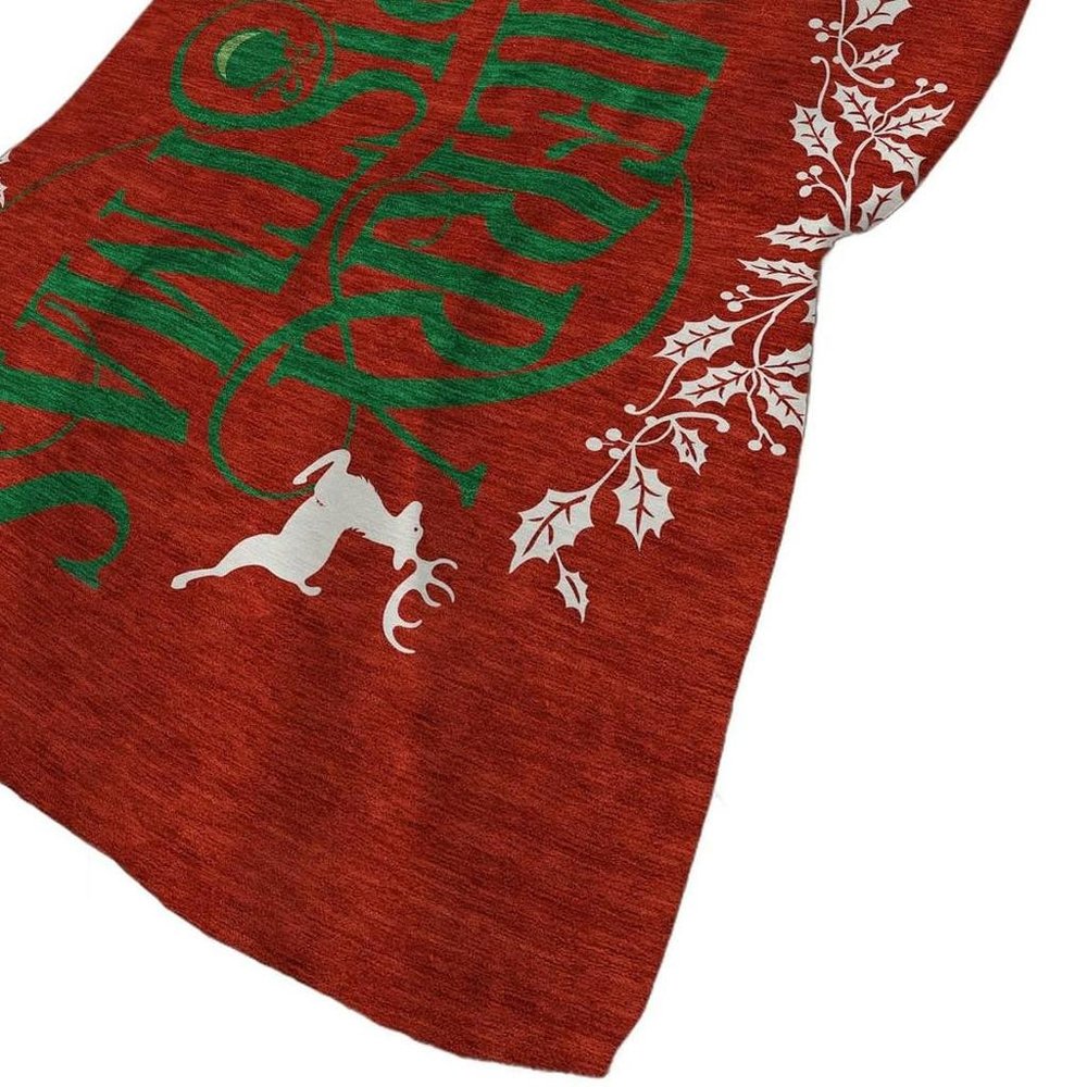 50" X 70" Ruby Red Green And Ivory Floral Plush Throw Blanket HomeRoots