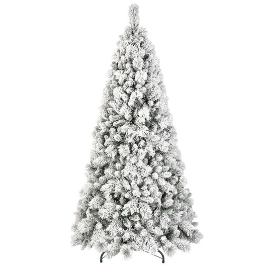 4' Full Flocked Pine Christmas Tree HomeRoots