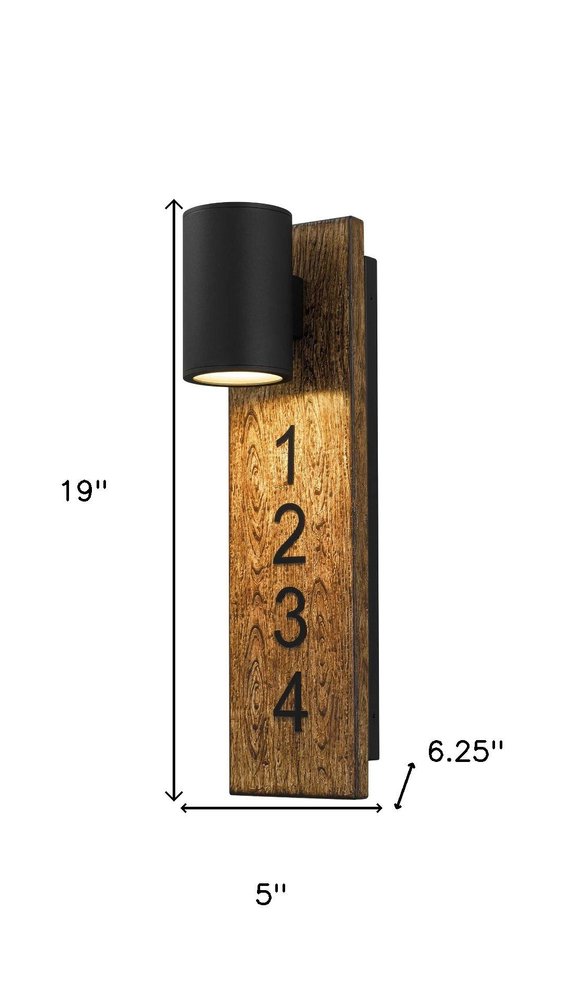 Black LED Dimmable Outdoor Hanging Light HomeRoots