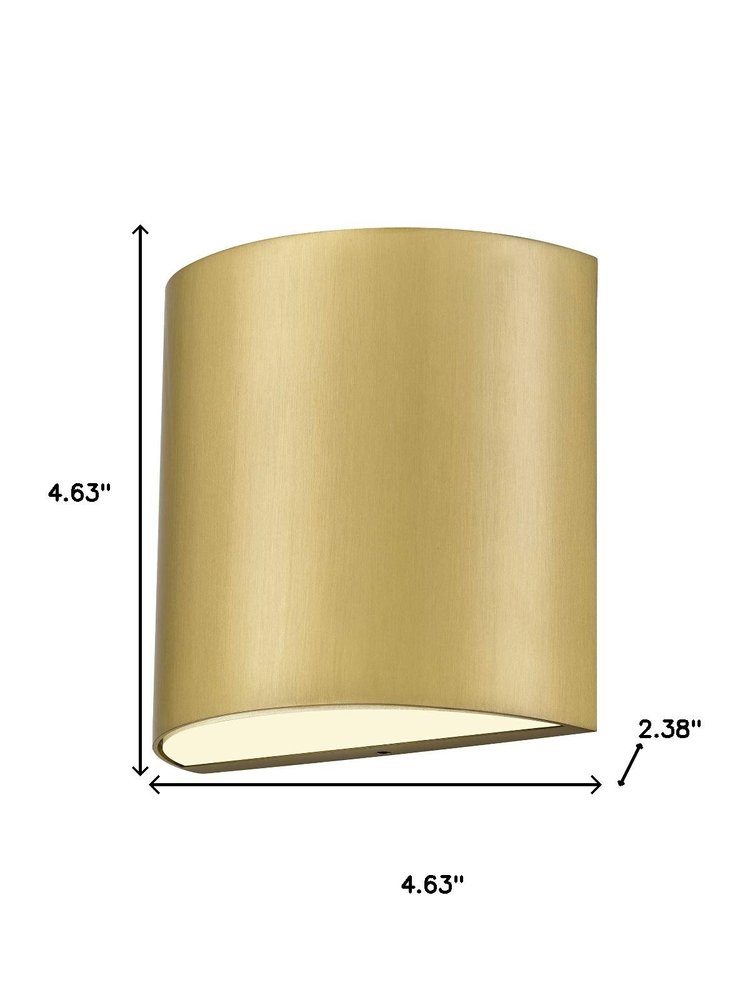 Brass LED Dimmable Outdoor Hanging Light HomeRoots