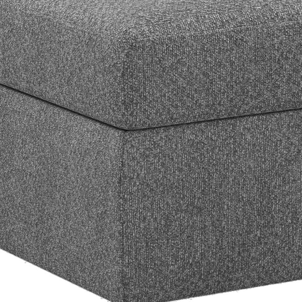 30" Black Velvet Ottoman With Storage HomeRoots