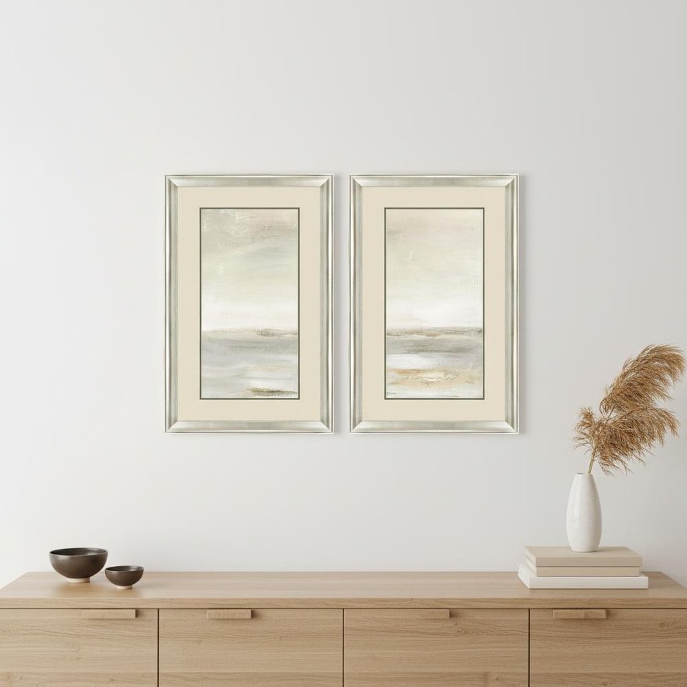 Secluded Ocean Silver Framed Wall Art