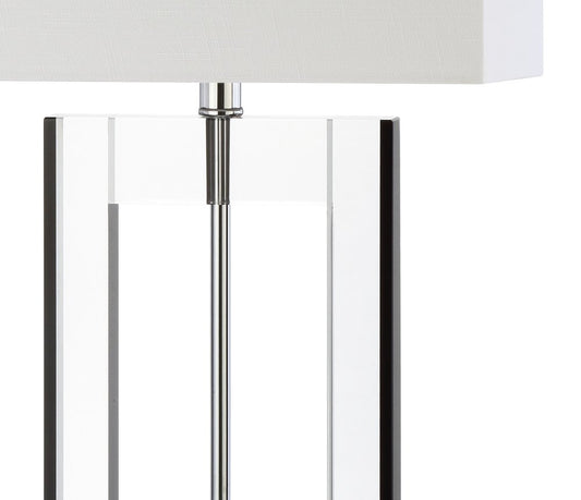 26" Clear Novelty Table Lamp With Drum Shade HomeRoots