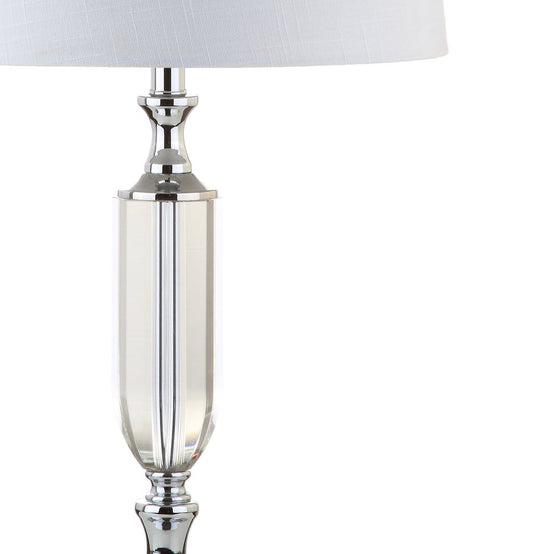 27" Silver Novelty Table Lamp With Empire Shade HomeRoots