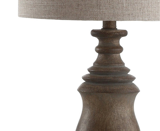 29" Brown Novelty Table Lamp With Globe Shade HomeRoots