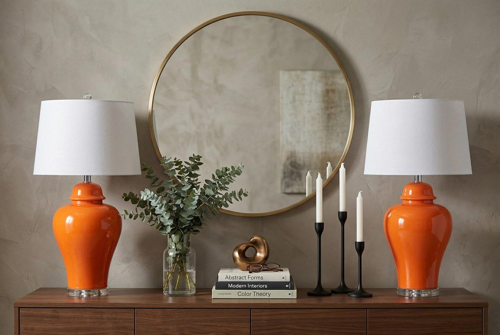 Set of Two 27" Clear Novelty Table Lamps With Globe Shades HomeRoots