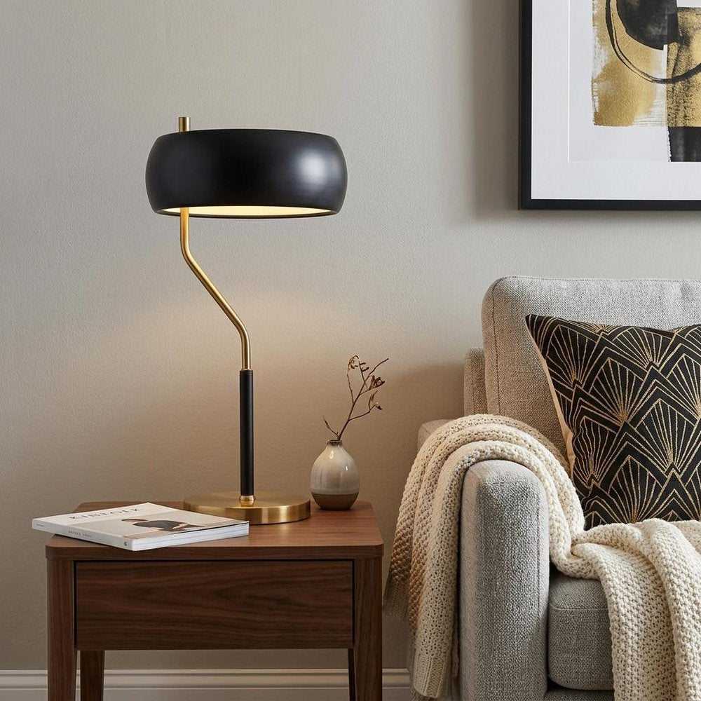23" Gold Novelty Table Lamp With Globe Shade HomeRoots