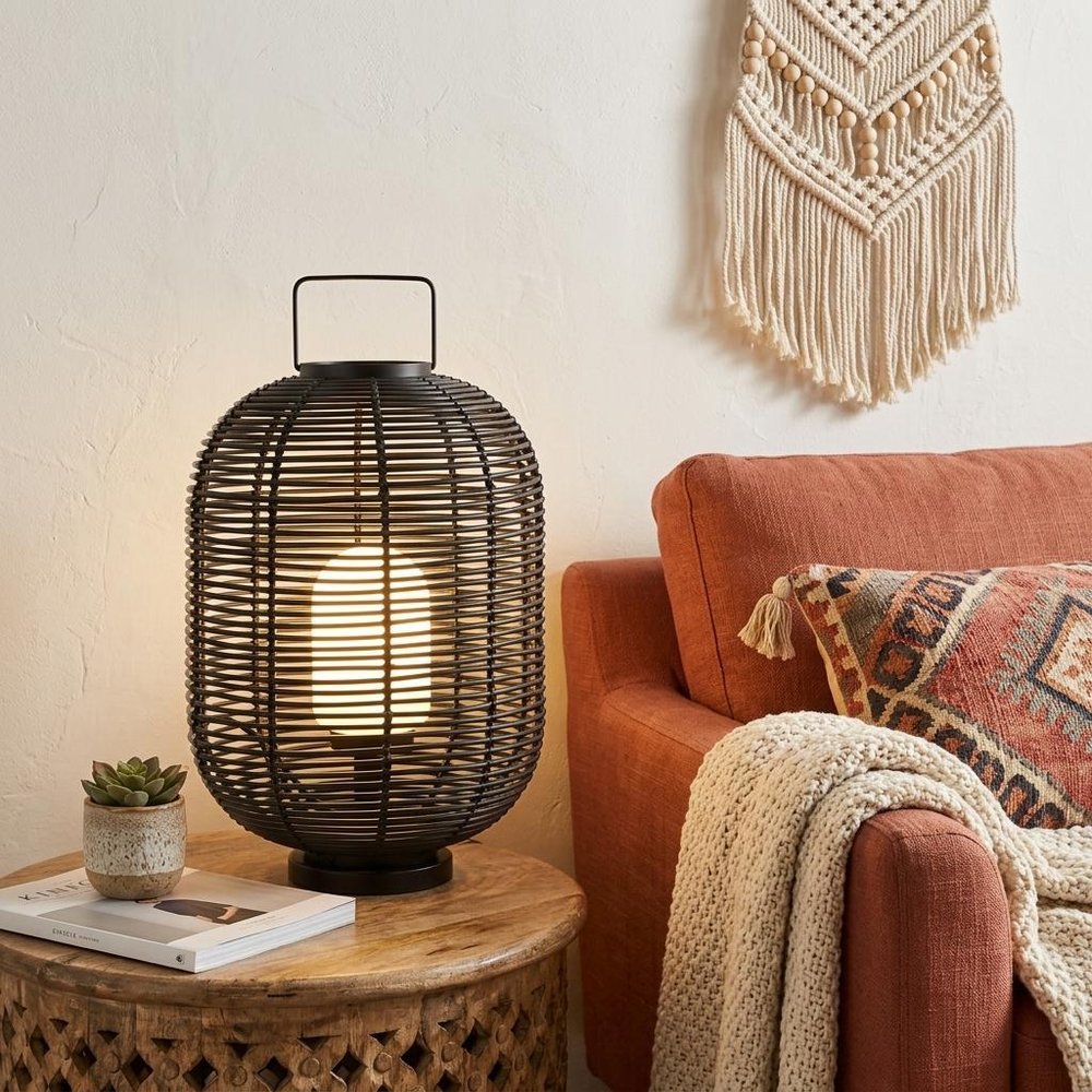 27" Black Novelty Lantern HomeRoots