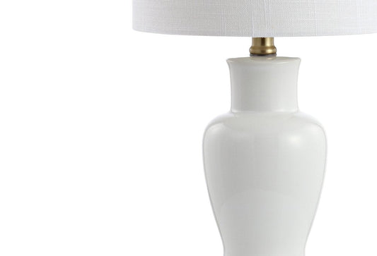 21" Gold Urn Table Lamp With Drum Shade HomeRoots