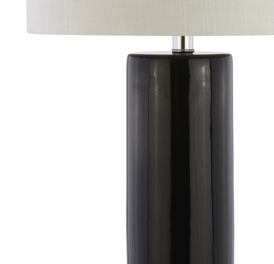32" Silver Table Lamp With Drum Shade HomeRoots